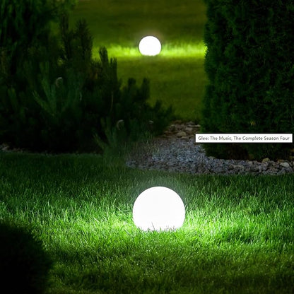 UPKOCH Waterproof RGB Garden Light: Rechargeable LED Globe Orb Lamps Color Changing RGB Orb Light for Outdoor Lawn Patio Yard Party Decoration