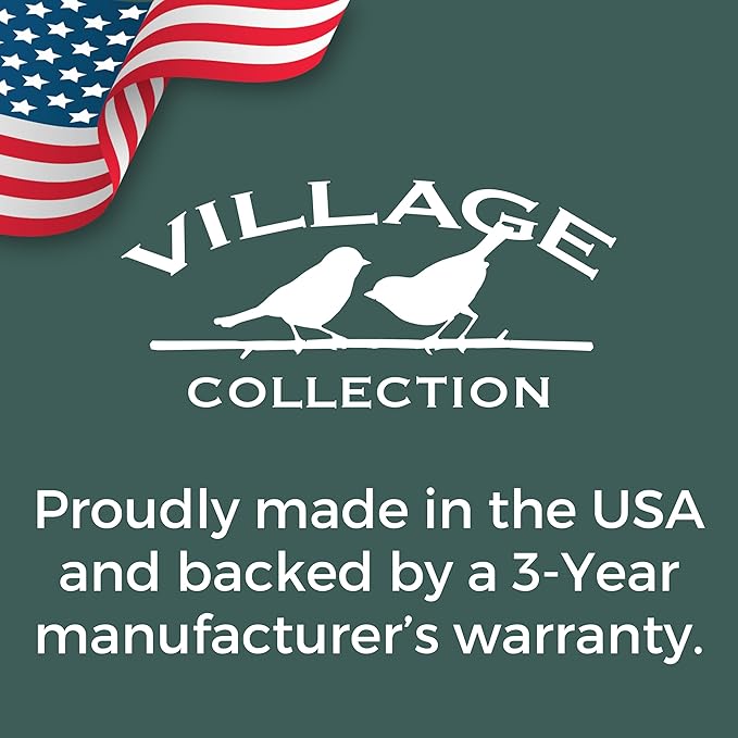 North States Village Collection - Red General Store Bird Feeder: Hanging Bird Feeder for Outdoors, Holds 6.5 Pounds of Seed