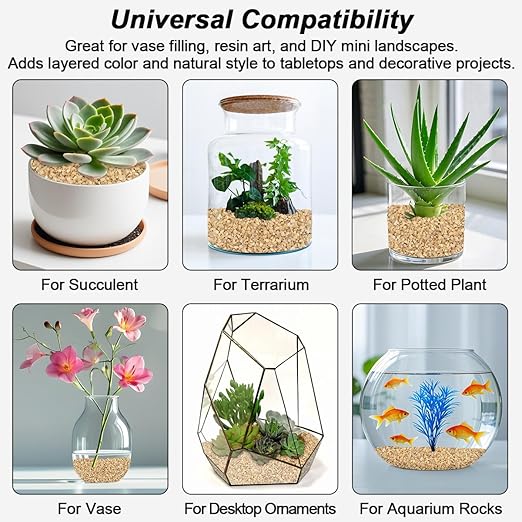 Succulent and Cactus Gravel Pebbles,Landscaping Pebbles,River Rocks,Garden Landscaping Stones,Gravel Filler for Home Decoration Flower Bed Fish Tank Plants Vases Succulents (Beige, 1 Pound)