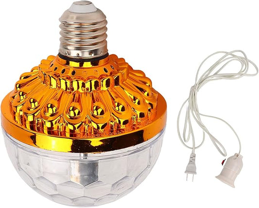 Garosa Color Rotating Bulb E27 RGB Color Changing Party LED Bulbs for Indoor Outdoor Parties, Photography US Plug 110‑240V
