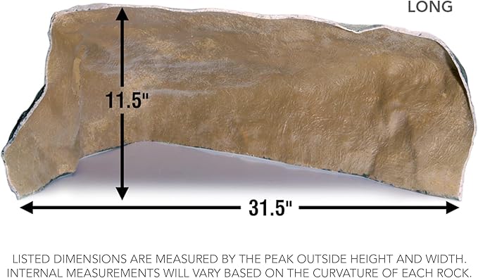 Deckorators 31 in. x 23-1/2 in. x 11-1/2 in. Gray Long Landscape Rock