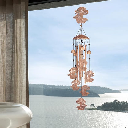 Mushroom Wind Chimes for Outside, Metal Windchimes Outdoors, Mushroom Gifts for Women/Men, Memorial/Birthday Gifts, Garden Decor for Outside, Patio or Yard, Durable Chimes for Outdoors