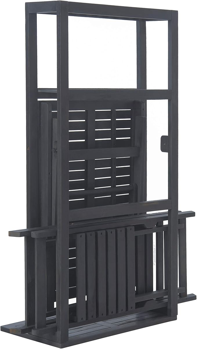SAFAVIEH PAT6756A Outdoor Collection Griffen Balcony Natural Set Dining Cabinet