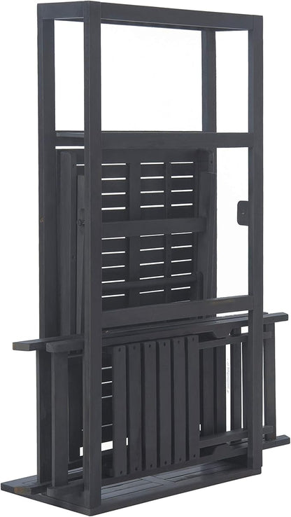 SAFAVIEH PAT6756A Outdoor Collection Griffen Balcony Natural Set Dining Cabinet