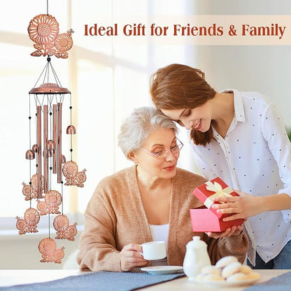 Sunflower Wind Chimes Outdoor Sunflower Gifts for Women Mom Men Dad Unique Birthday Gifts Metal Flower WindChimes for Outside/Indoors, Patio, Lawn, Yard, Home Decor, Outdoor Decor, Garden Decoration