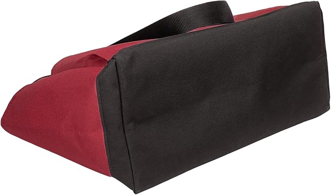 Garden Tool Bag with Interior Exterior Side Pockets, Gardening Tote Bag for Garden Plant Tool Set Store Content Bag, 8 Storage Pockets (Red)