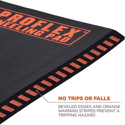Ergodyne ProFlex 385 Kneeling Pad, Foam Knee Cushion, Water Resistant Kneeling Mat, 16" x 28" x 1",Black,Large