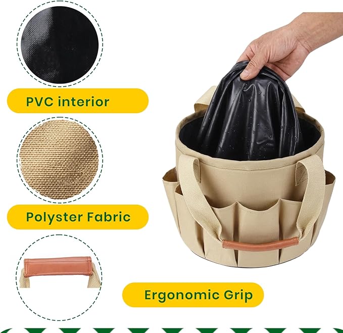 Complete Garden Tools Set, 11 Pcs Heavy Duty Gardening Tools with Organizer Tote Bag, Aluminum & Carbon Steel Garden Tool Set, Gardening Kit for Women & Men, Ideal Gardening Gifts for Plant Lovers
