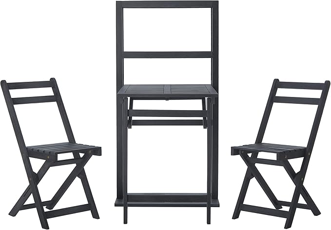 SAFAVIEH PAT6756A Outdoor Collection Griffen Balcony Natural Set Dining Cabinet