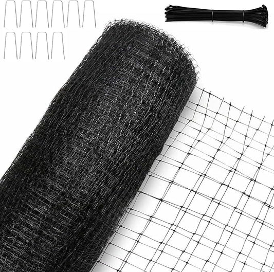 KLEWEE Bird Netting, 13 x 33 FT Heavy Duty Garden Netting Fine Mesh for Protect Fruit Trees, Plants and Vegetables from Birds, Deer, Squirrels and Other Animals