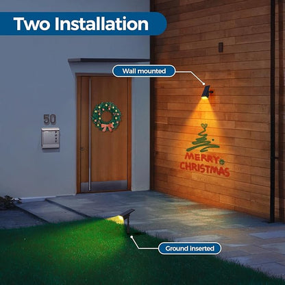 Solar Spot Lights Outdoor Waterproof IP65, Bright LEDs Solar Landscape Lighting for Outside Garden Yard, Solar Powered Spotlights for Accent Uplighting Backyard Statue Palm Tree, 2 Pack/Warm