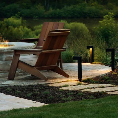 Hinkley Atlantis 15014BZ-LL Small LED Low Voltage Landscape Pathway Light - 12v, Dimmable, Aluminum, Safe for Wet Conditions, Etched Glass Lens, Wiring Kit & Ground Spike Included - Bronze Finish
