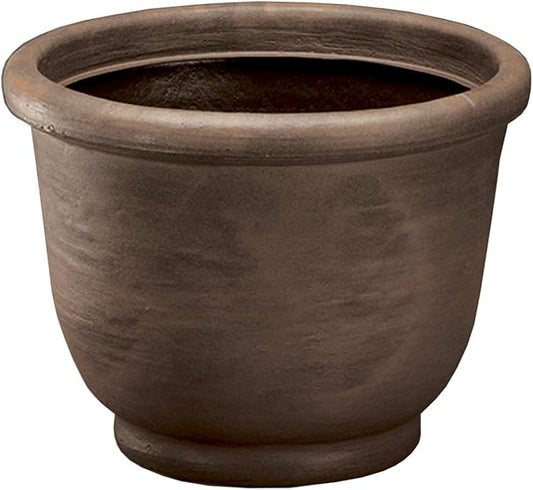 Crescent Garden Agave Planter, Classic Lightweight Resin Planter - UV-Resistant Flower Pots - Indoor & Outdoor Pot for Flowers, Houseplant, Herbs, 21" W x 17" H (Rust)