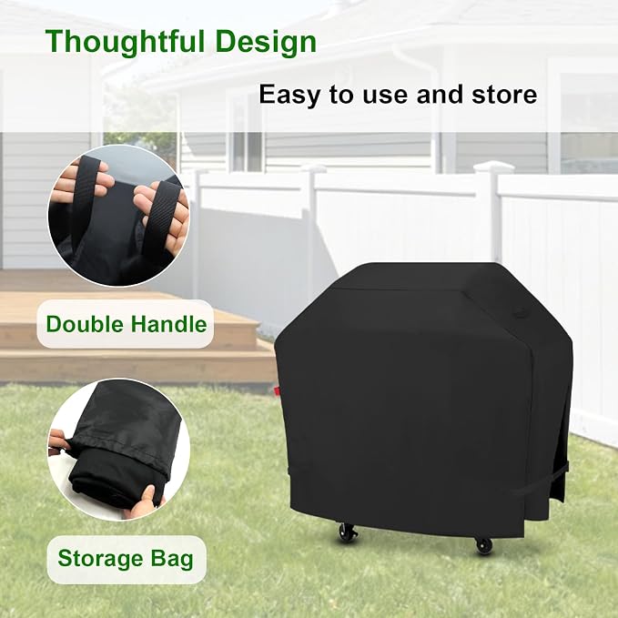 Outdoor Grill Cover for Royal Gourmet GA5403B/GA5403C 5-Burner Propane Gas Grill, 58 Inch Waterproof 600D Grill Cover for SG6002R/GE6001H 6-Burner BBQ Gas Grill, Heavy Duty Covers-58 x 26 x 45 Inches.