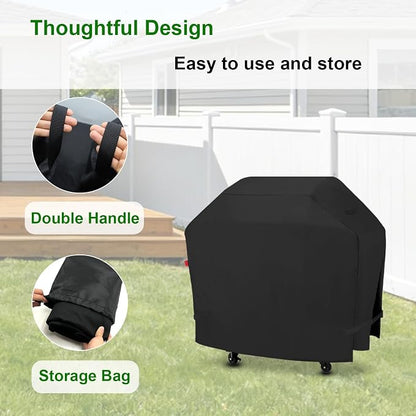 Outdoor Grill Cover for Royal Gourmet GA5403B/GA5403C 5-Burner Propane Gas Grill, 58 Inch Waterproof 600D Grill Cover for SG6002R/GE6001H 6-Burner BBQ Gas Grill, Heavy Duty Covers-58 x 26 x 45 Inches.