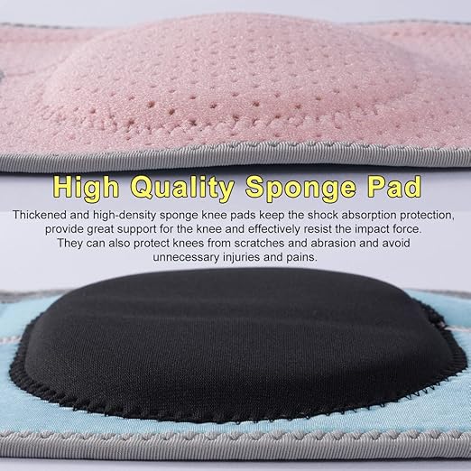 HUEGLO Dance Knee Pads for Volleyball for Girls,Kids Knees Protective Soft Sponge Knee Pads for Avoid Floor Burns & Bruising,1Pair,Pink,Large