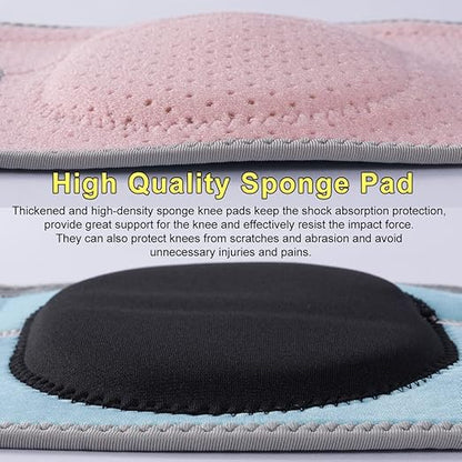 HUEGLO Dance Knee Pads for Volleyball for Girls,Kids Knees Protective Soft Sponge Knee Pads for Avoid Floor Burns & Bruising,1Pair,Pink,Large