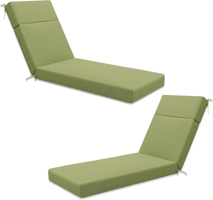 Chaise Lounge Cushion for Outdoor Furniture, Waterproof Fade and Tear Resistant Lounge Deck Chair Cushions for Patio Lawn Pool Resort Hotel