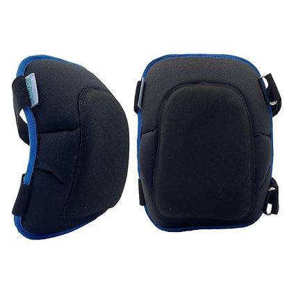 Work Knee Pads Made of Tear Resistant Oxford Cloth and Durable Rubber|Waterproof and Breathable Suitable for Mechanical Repairs and Yard Work|With Adjustable Straps Blue