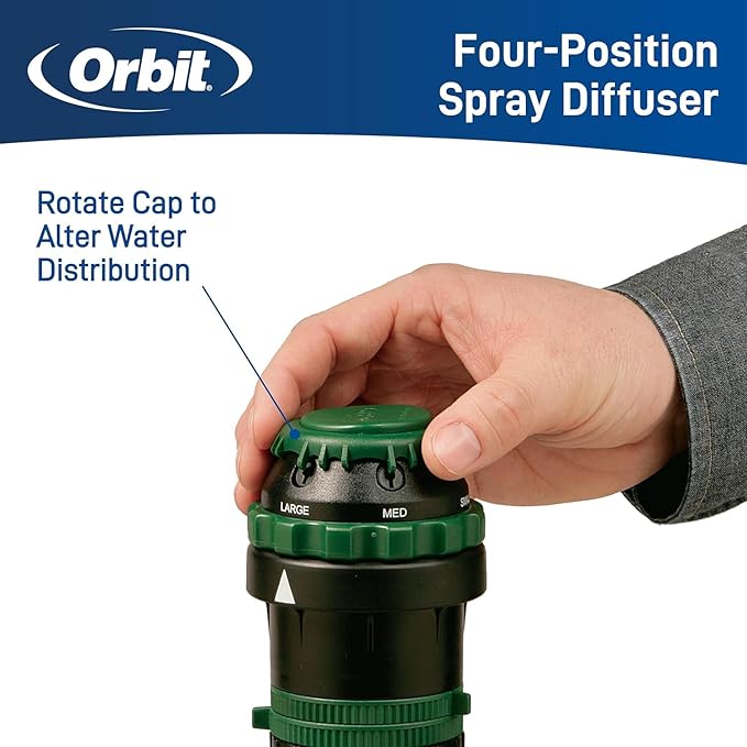 2-Pack H2O-Six® Gear-Drive Sprinkler on Metal T Spike
