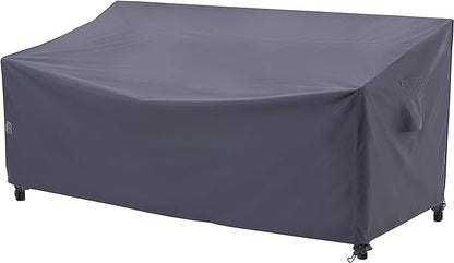 F&J Outdoors Waterproof Anti-UV Heavy Duty 3 Seater Cushion Patio Sofa Cover, Grey, 87" W x 39" D x 36" H