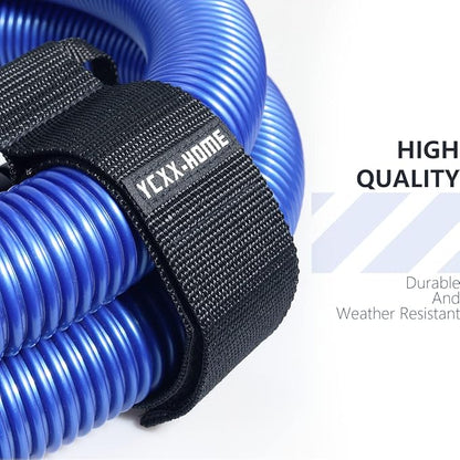 2 PCS Heavy Duty Cord Storage Wrap Holder Extension Hook and Loop Cord Hose Organizer Strap with Carrying Handle for Cords Garden Hose Swimming or Garage Tool (Middle-22)