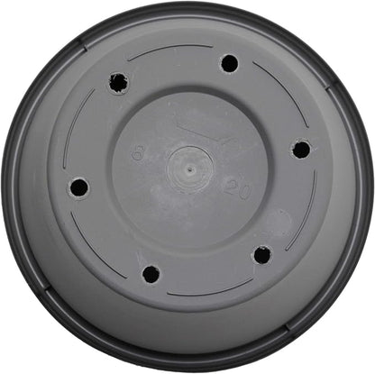 Bloem Terra Pot Round Planter: 12", Charcoal, (Saucer Not Included) Matte Finish, Durable Resin, Traditional Style Pot, For Indoor & Outdoor Use, Gardening, 3.5 Gallon Capacity, Saucer Sold Separately