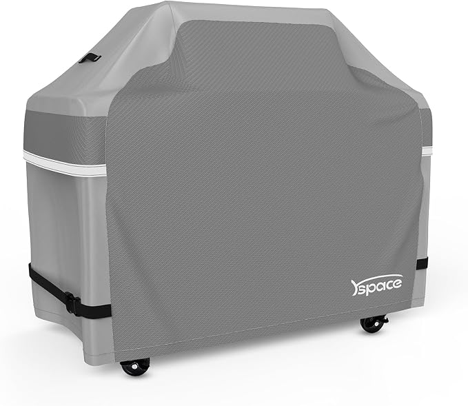 YSPACE Grill Cover Heavy Duty Waterproof 48 Inch, Outdoor 2–3 Burner Gas BBQ Grill Cover, Weather Resistant with Adjustable Straps, Fits Weber, Char-Broil, Brinkmann, Nexgrill