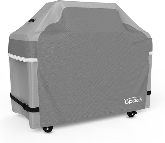 YSPACE Grill Cover Heavy Duty Waterproof 48 Inch, Outdoor 2–3 Burner Gas BBQ Grill Cover, Weather Resistant with Adjustable Straps, Fits Weber, Char-Broil, Brinkmann, Nexgrill