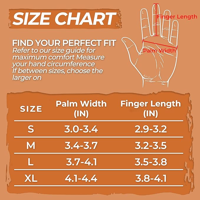 HLDD HANDLANDY Long Gardening Gloves for Women Men - Leather Rose Pruning Gloves Thorn Proof - Breathable Working Glove