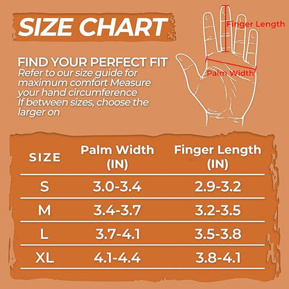 HLDD HANDLANDY Long Gardening Gloves for Women Men - Leather Rose Pruning Gloves Thorn Proof - Breathable Working Glove
