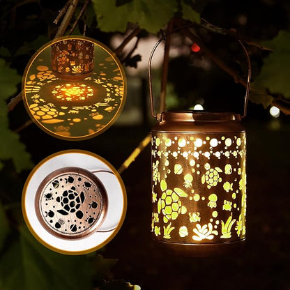 Turtle Solar Lantern Outdoor Turtle Decor Garden Decor Waterproof Light Hanging Solar Lights Yard Decor, Christmas Gifts, Gifts for Women, Gifts for Mom, Gifts for Grandma