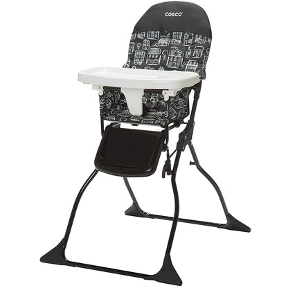 Cosco Kids Highchair for Baby, Simple Foldable High Chair, Convenient, Lightweight, and Compact Design, Mapleton