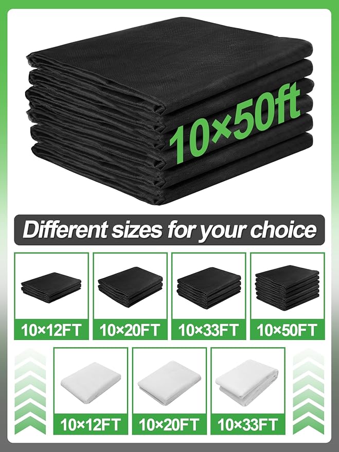 ANPHSIN 10 x 50 ft Stronger Garden Mesh Netting - PP Nanocomposite Bird Net Barrier, Fine Mesh Mosquito Screen for Outdoor Plants Vegetables Patios Balconies Terraces, Shading Rate 33% (Black)