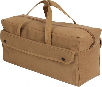 Rothco Canvas Jumbo Mechanic Tool Bag - Heavy-Duty Organization for Gear and Equipment