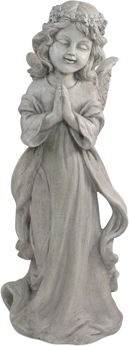 Northlight 21" Angel Standing in Prayer Outdoor Garden Planter Statue