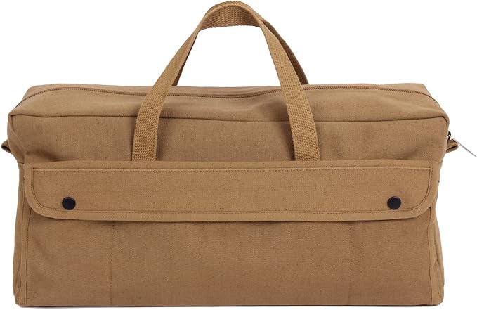 Rothco Canvas Jumbo Mechanic Tool Bag - Heavy-Duty Organization for Gear and Equipment