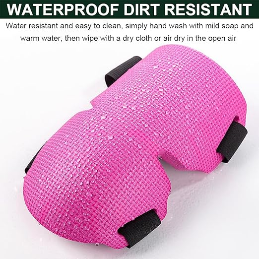 2 Pack Gardening Knee Pads for Women, Soft Foam Knee Pads for Men Construction, Work Knee Pad for Women Men, Rodilleras Para Roofing Rodilleras Para Trabajo (Black)