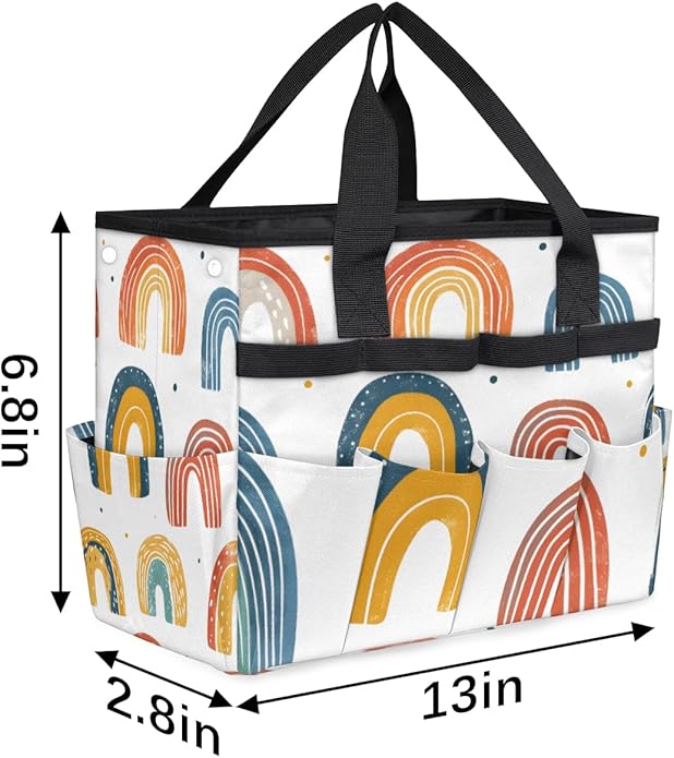 Garden Tool Bag Garden Tool Storage Bag with Pockets Handle Portable Garden Tote Bags for Women Men