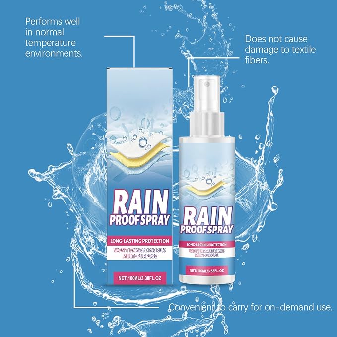 TBTFW Waterproofing Spray, Water Repellent Spray for Clothes, Long-Lasting Water Repellent Protection, Suitable for Sports Equipment, Outdoor Clothing, Shoes(3.38 Oz)