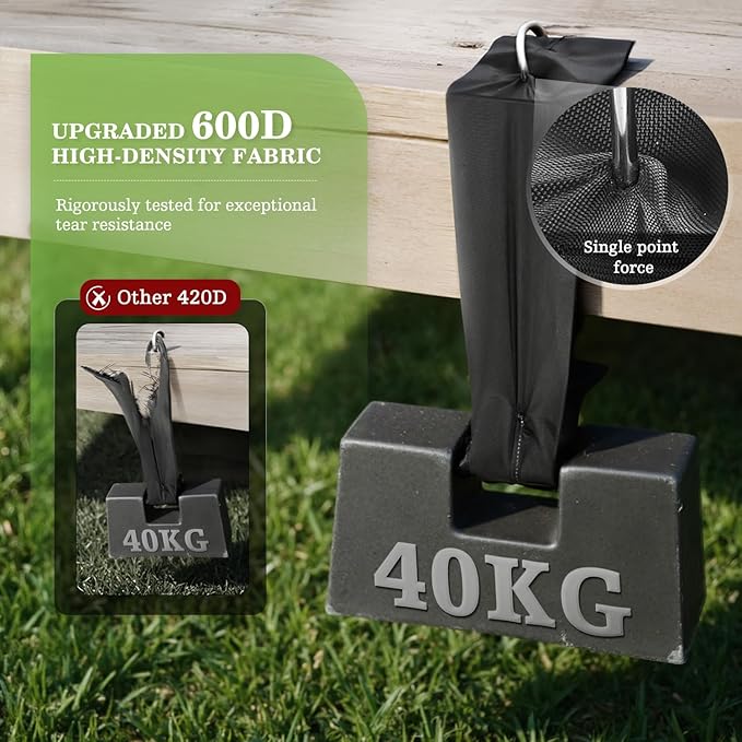 UIRWAY 600D Rectangular Outdoor Furniture Covers-Upgraded Tough Oxford fabric Heavy Duty Waterproof Patio Table Cover for Table and Chairs with Triple-Layer Windproof Design Fits 90"L × 65"W × 28"H