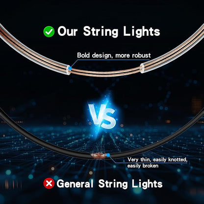 33FT Solar String Lights Outdoor Waterproof with USB Port & Remote Control Solar Patio Lights Long Last for 20+Hrs Dimmable Solar Power LED Shatterproof Bulbs solar lights for Camping Backyard Garden