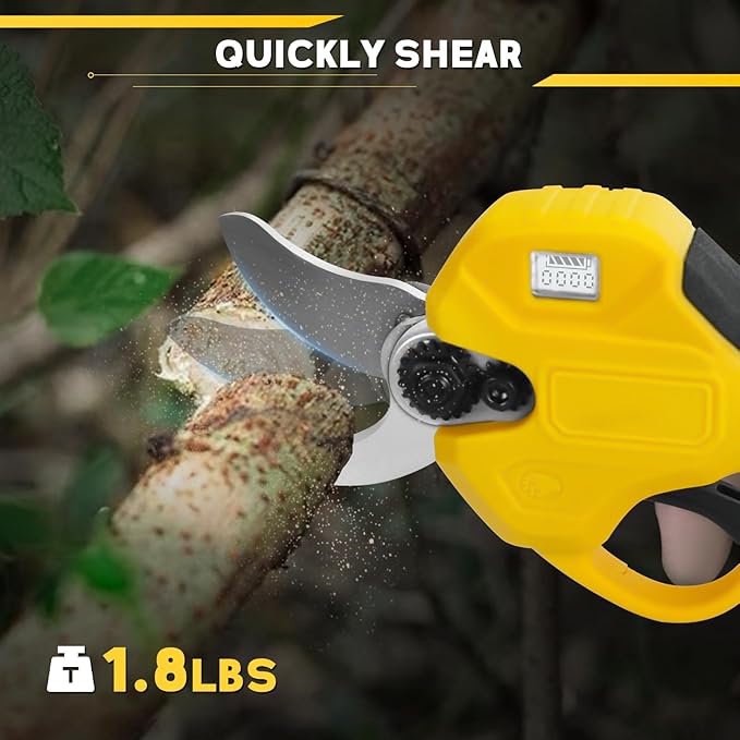 Cordless Pruning Shears for Dewalt 20V Battery, Brushless Electric Pruning Shears with LCD&SK5 Blades, 1.2"(30mm) Cutting Diameter Cutting for Gardening Tree Pruning(No Battery)