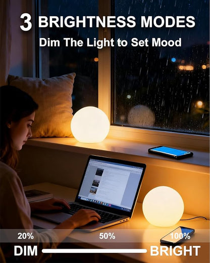 shumi LED Globe Lights Outdoor 16 RGB Colors 4 Modes with Remote Control for Yard Garden Pool 6 inch