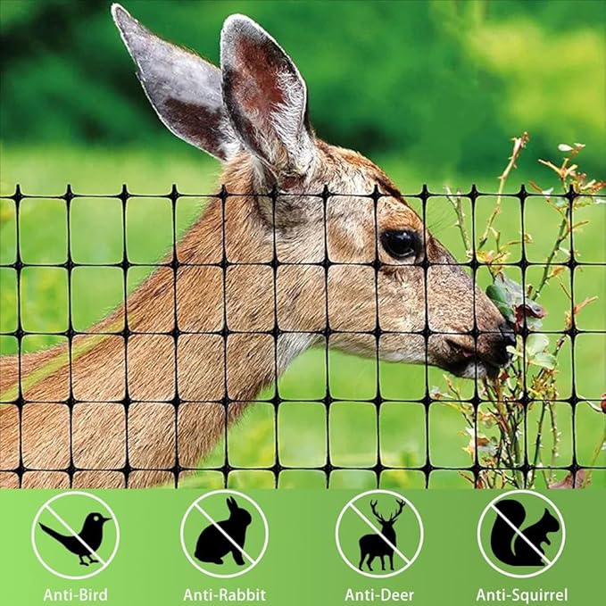 Bird Netting 13x40 FT – 3/4" Mesh Garden Netting for Plant Protection, Deer Fence Netting Against Birds, Squirrels, Rabbits, Raccoons & More – Protect Fruit Trees, Vegetables & Flowers
