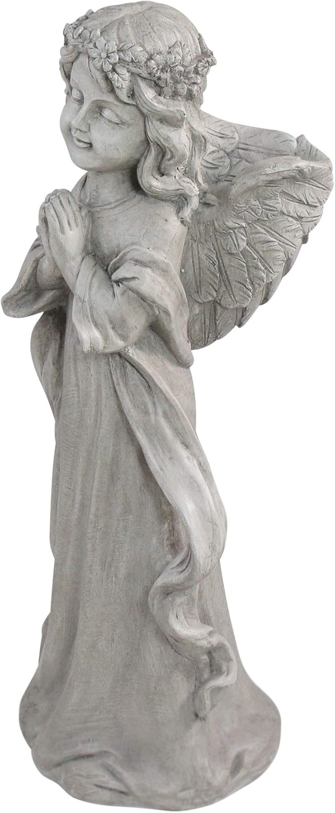 Northlight 21" Angel Standing in Prayer Outdoor Garden Planter Statue