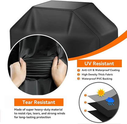 57 Inch Grill Cover for Outdoor Grill, Heavy Duty Waterproof BBQ Cover, Fade Resistant & Tear Resistant Gas Grill Cover