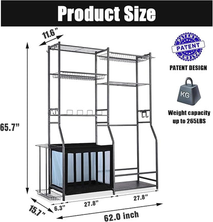 Mythinglogic Golf Storage Garage Organizer,Garden Tool Organizer for Garage