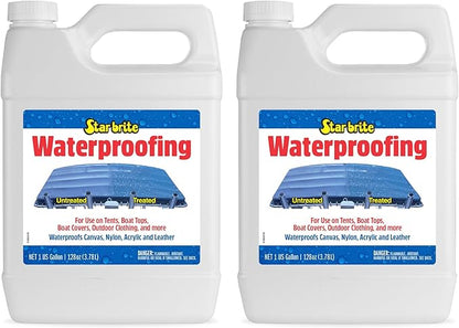 STAR BRITE Waterproofing Spray, Waterproofer + Stain Repellent + UV Protection for Boat Covers, Car Covers, Bimini Tops, Tents, Jackets, Backpacks, Boots, Awnings, Patio Covers & More