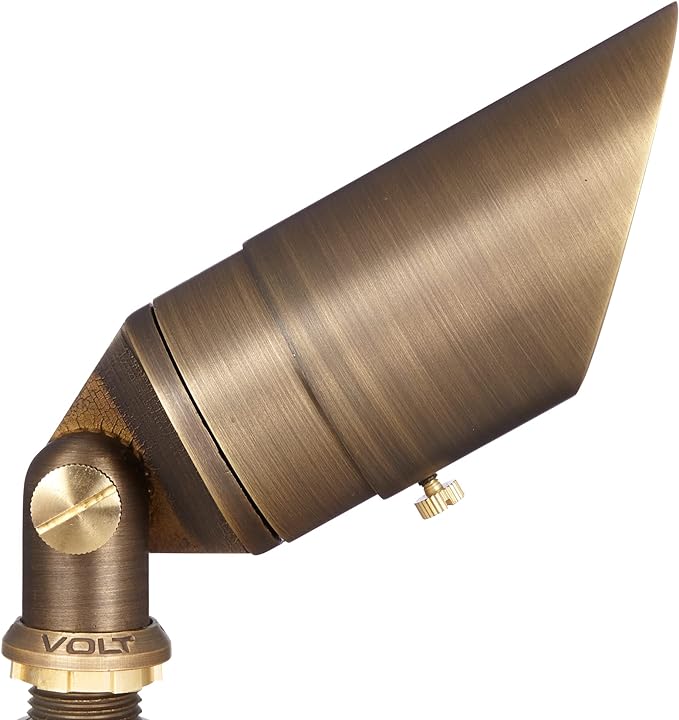VOLT 20-Pack Top Dog 12V Cast Brass Outdoor Spotlights (Bronze) & 5W 2700K Warm White 400 Lumen MR16 LED Bulbs for Low Voltage Landscape Lighting of Yard, Lawn, Garden, Patio, Trees & House